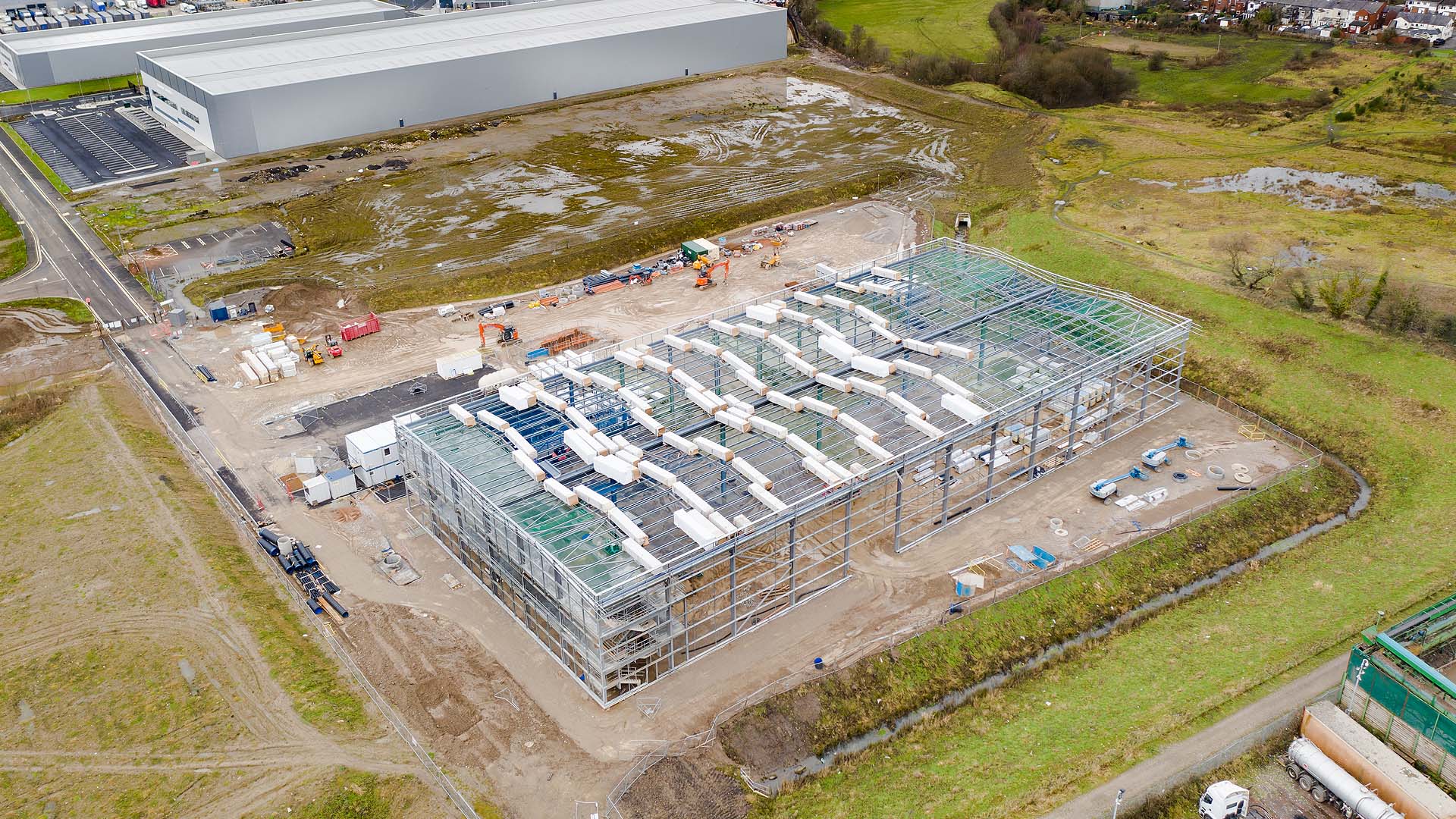 Steelwork Complete on Speculative Development of Final Industrial Unit
